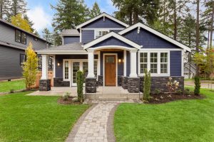 Curb view of home with excellent foundation stabilization