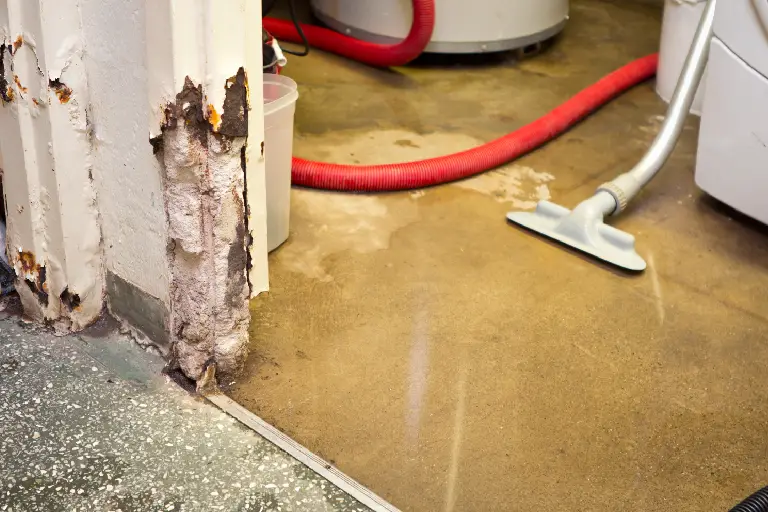 Water damaged basement